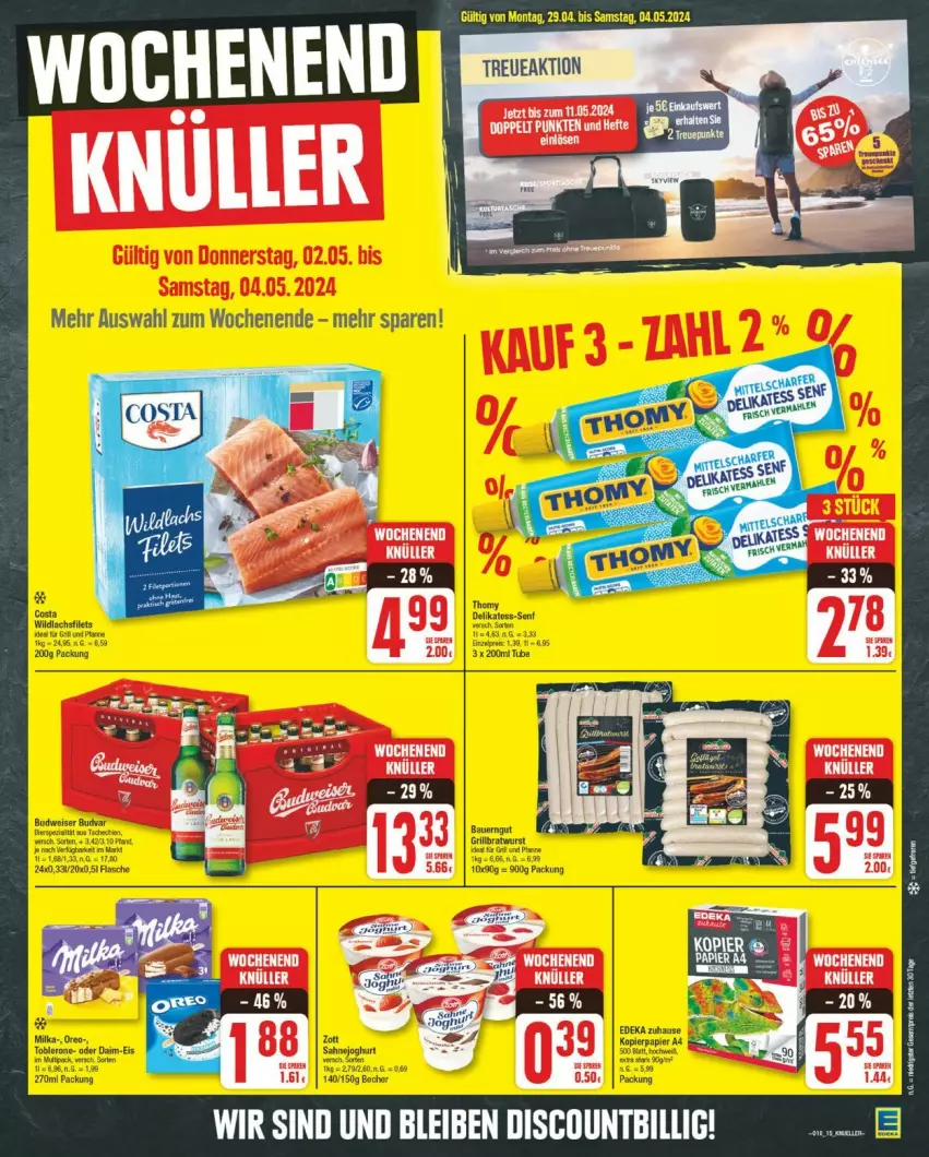 Aktueller Prospekt Edeka - Prospekte - von 29.04 bis 04.05.2024 - strona 15 - produkty: discount, eis