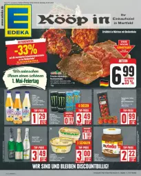 Gazetka promocyjna Edeka - Prospekte - Gazetka - ważna od 04.05 do 04.05.2024 - strona 1 - produkty: auer, Bau, Bauer, eier, eis, ferrero, Nackensteak, nackensteaks, reis, sana, steak, steaks, tee, Ti