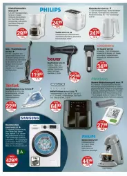 Gazetka promocyjna Vmarkt - Prospekte - Gazetka - ważna od 03.09 do 03.09.2025 - strona 14 - produkty: akku, aufbewahrungstasche, auto, beleuchtung, beurer, brötchen, brötchenaufsatz, bügel, Bügeleisen, dampfbügeleisen, edelstahl, eis, filterkaffee, fritteuse, grundig, haarschneider, haartrockner, Heißluftfritteuse, kaffee, kaffeemaschine, Kinder, Kocher, Leuchte, LG, rasierer, Rauch, Reinigung, Schal, senseo, Tasche, tasse, tee, tefal, Ti, timer, tisch, toast, toaster, Trockner, waschmaschine, wasser, wasserkocher, ZTE