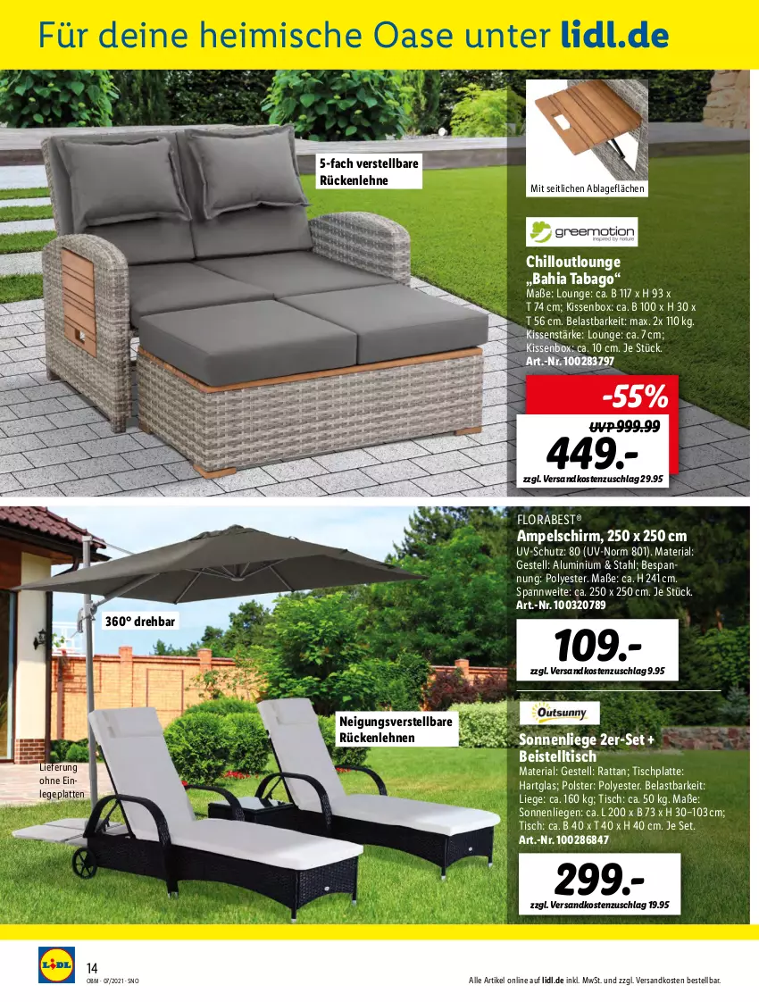 Aktueller Prospekt Lidl - Aktuelle Onlineshop-Highlights - von 01.07 bis 31.07.2021 - strona 14