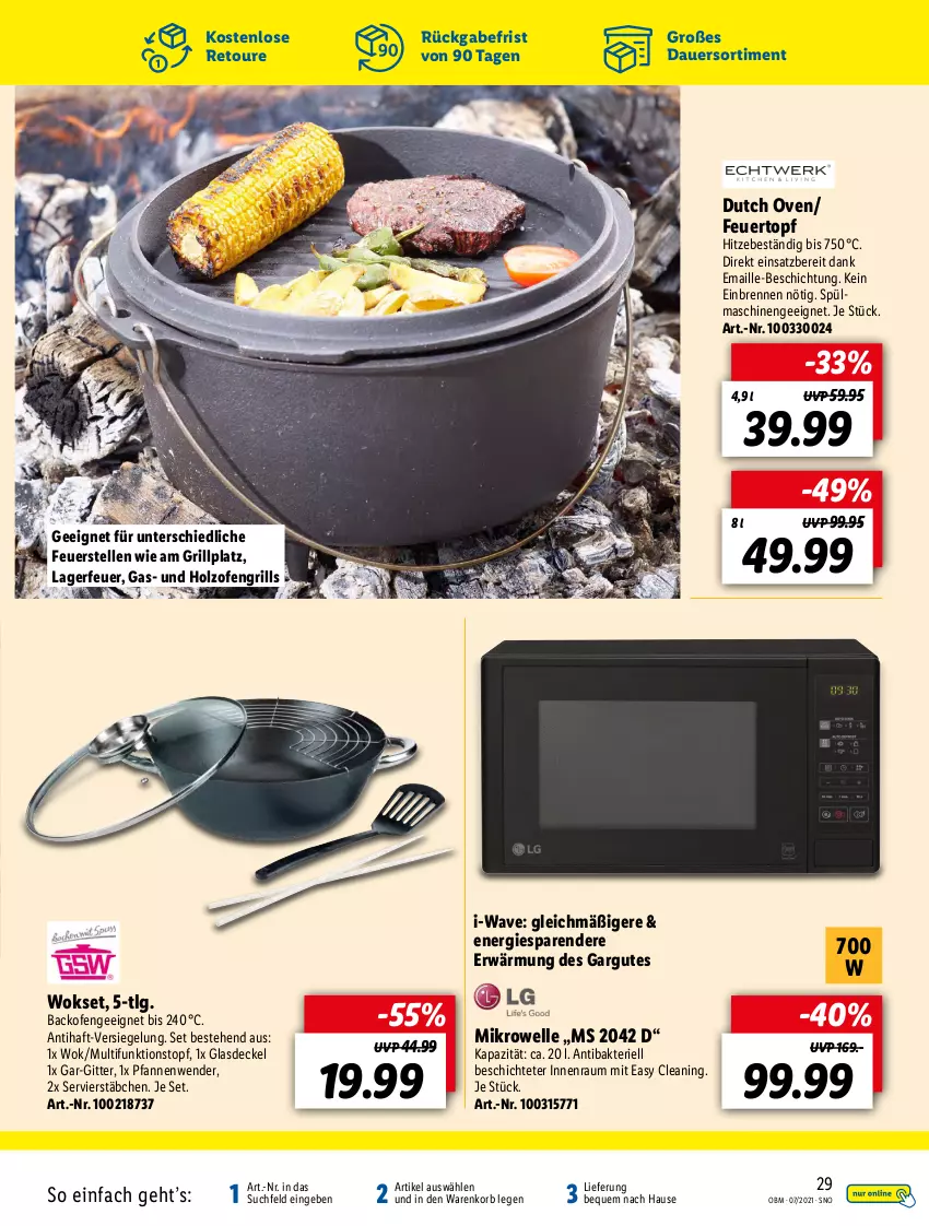 Aktueller Prospekt Lidl - Aktuelle Onlineshop-Highlights - von 01.07 bis 31.07.2021 - strona 29