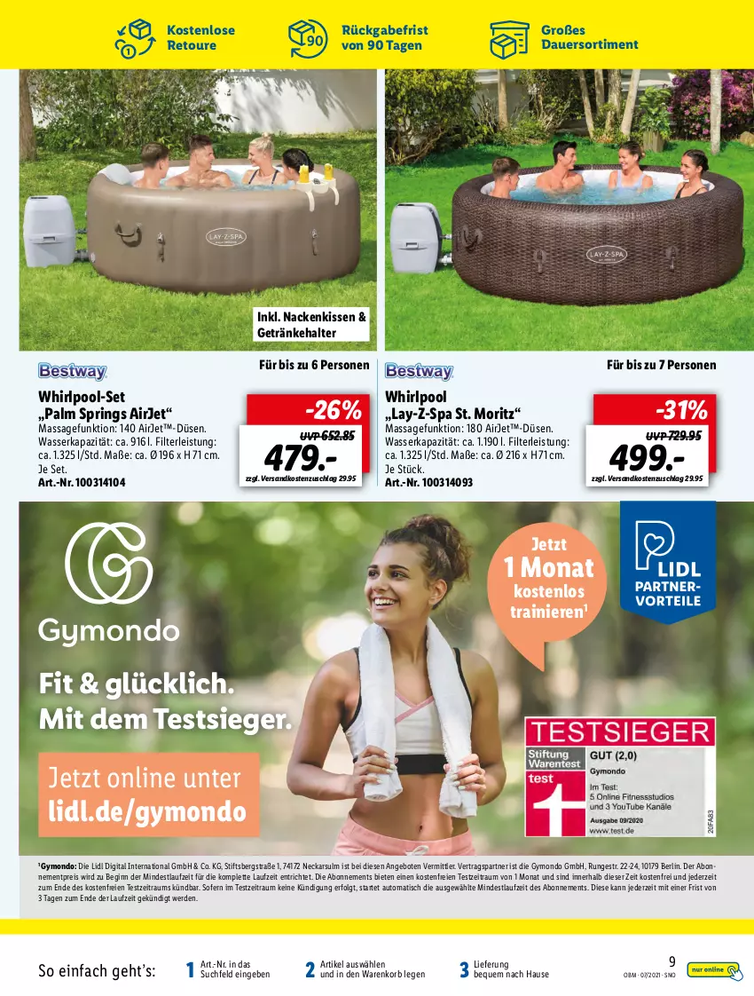 Aktueller Prospekt Lidl - Aktuelle Onlineshop-Highlights - von 01.07 bis 31.07.2021 - strona 9