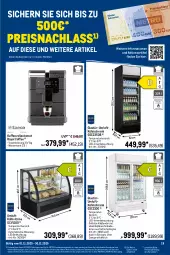 Gazetka promocyjna Metro - Monats-Mix - Gazetka - ważna od 30.11 do 30.11.2025 - strona 19 - produkty: angebot, auto, beleuchtung, beutel, bifi, bratwurst, brötchen, coppenrath, eis, elle, erde, gin, Glastür, Goldstücke, kaffee, kaffeevollautomat, kühlschrank, Metro, reis, rum, sandwich, Schrank, snack, Sucuk, tasse, teller, Ti, tiefpreis, tisch, vitrine, wasa, wasser, wassertank, wurst, ZTE