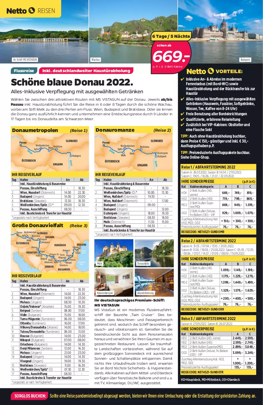 Aktueller Prospekt Netto - Netto-Reisen - von 08.11 bis 21.11.2021 - strona 3