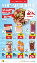 Gazetka promocyjna Lidl - Aktionsprospekt - Gazetka - ważna od 14.10 do 14.10.2023 - strona 16 - produkty: bacon, bier, dell, dulano, Edelsalami, eis, elle, frikadellen, geback, Geflügel, hähnchenbrust, leberwurst, lyoner, ndk, reis, salami, Schal, Schale, Ti, wurst, Yo