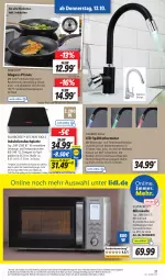 Gazetka promocyjna Lidl - Aktionsprospekt - Gazetka - ważna od 14.10 do 14.10.2023 - strona 43 - produkty: Aluguss-Pfanne, angebot, armatur, auto, brie, coupon, eis, elle, ernesto, garraum, grill, herdarten, HP, ilag, latte, Leuchte, mikrowelle, Ofen, pfanne, reis, schläuche, silvercrest, spülmaschinen, Ti, tisch, topf, wasser, weck, ZTE