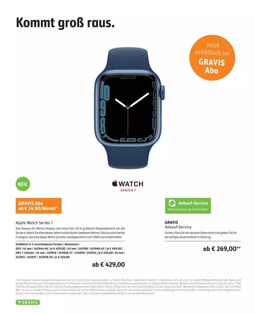 Aktueller Prospekt Gravis - Prospekte - von 01.02 bis 28.02.2022 - strona 16 - produkty: Alwa, Always, angebot, Apple, Apple Watch, Apple Watch SE, eis, GPS, ndk, reis, Ti