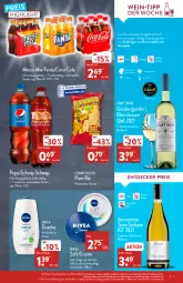 Gazetka promocyjna Aldi Nord - Aldi-Aktuell - Gazetka - ważna od 19.03 do 19.03.2022 - strona 7 - produkty: apfel, asti, beutel, burgunder, coca-cola, cola, creme, decke, dusche, eis, elle, erfrischungsgetränk, fanta, fisch, flasche, früchte, funny-frisch, Geflügel, getränk, gin, grauburgunder, meeresfrüchte, Mezzo Mix, nivea, pasta, pepsi, pizza, pom-bär, reis, saft, Schwip Schwap, teller, Ti, wein, Weißwein, ZTE, zucker