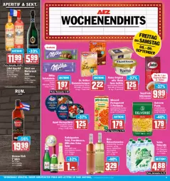 Gazetka promocyjna Aez - Prospekte - Gazetka - ważna od 09.09 do 09.09.2023 - strona 15 - produkty: aperitif, backmischung, Backmischungen, beutel, bree, Dr. Oetker, ecco, eis, elle, ente, erde, espresso, filet, filets, flasche, frucht, fruchtsecco, fürst von metternich, gin, Havana Club, hering, Herings, heringsfilets, intermezzo, lillet, Mett, metternich, milka, milka schokolade, Mirácoli, natur, pasta, Pastagericht, rama, rebsortenweine, reis, rel, ring, rotkäppchen, rum, schoko, schokolade, Segafredo, sekt, Ti, volvic, wein, weine, ZTE