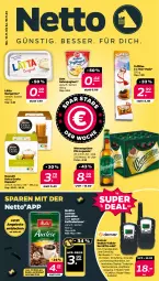 Gazetka promocyjna Netto - Woche 46 - Gazetka - ważna od 18.11 do 18.11.2023 - strona 1 - produkty: angebot, angebote, bohne, bohnen, decke, dolce gusto, eis, joghur, joghurt, kaffee, kaffeebohnen, kopfhörer, Lampe, lätta, Leuchte, margarine, melitta, Nescafé, pils, reis, sahne, Sahnejoghurt, Tasche, taschen, taschenlampe, Ti, toffifee, zott