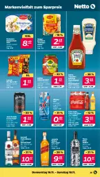 Gazetka promocyjna Netto - Woche 46 - Gazetka - ważna od 18.11 do 18.11.2023 - strona 25 - produkty: bacardi, coca-cola, cola, dreistern, eis, fanta, flasche, heinz, jack daniel, jack daniels, johnnie walker, ketchup, Kühne, lorenz, maggi, mayonnaise, Mixer, mixery, ravioli, reis, rum, salat, sauce, Schal, Schale, Three Sixty, tomate, tomaten, tomatenketchup, tomatensauce, vodka, Yo