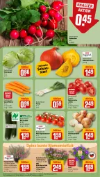 Gazetka promocyjna Rewe - Prospekte - Gazetka - ważna od 31.08 do 31.08.2024 - strona 7 - produkty: bio, blume, blumen, eis, eisbergsalat, Gemüsezwiebel, Kürbis, LG, möhren, radieschen, rewe beste wahl, rispentomaten, Romatomaten, salat, Schal, Schale, snack, Ti, tomate, tomaten, topf, zucchini, zwiebel, zwiebeln