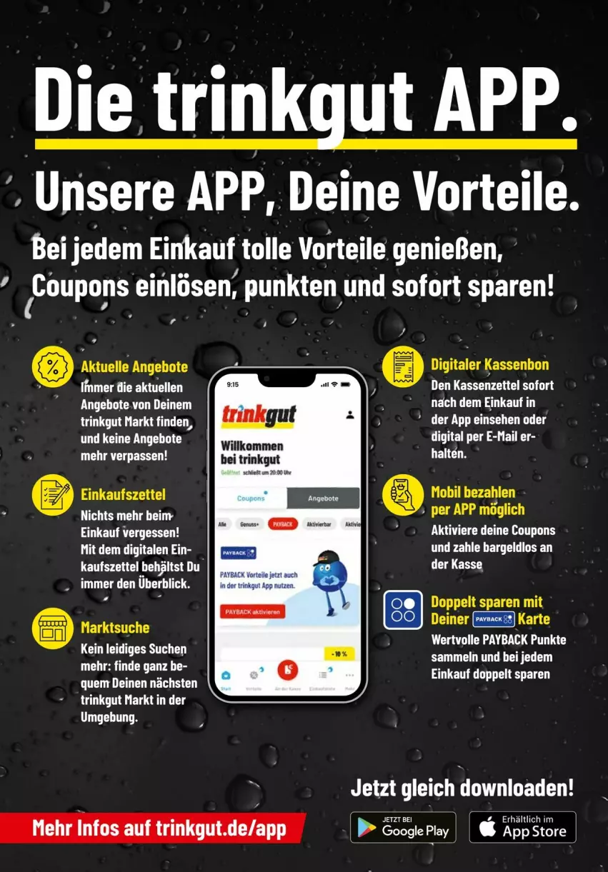 Aktueller Prospekt Trinkgut - Prospekte - von 03.08 bis 09.08.2025 - strona 4 - produkty: AEZ, angebot, angebote, coupon, coupons, elle, google play, payback, tee, Ti, uhr