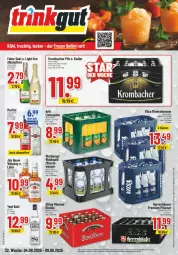 Gazetka promocyjna Trinkgut - Prospekte - Gazetka - ważna od 09.08 do 09.08.2025 - strona 1 - produkty: alkohol, burger, deit, deka, eis, flasche, jim beam, könig pilsener, krombache, krombacher, krombacher pils, limo, limonade, limonaden, martini, pils, pilsener, premium pils, radler, reis, sekt, Ti, yeni raki, Yo, ZTE