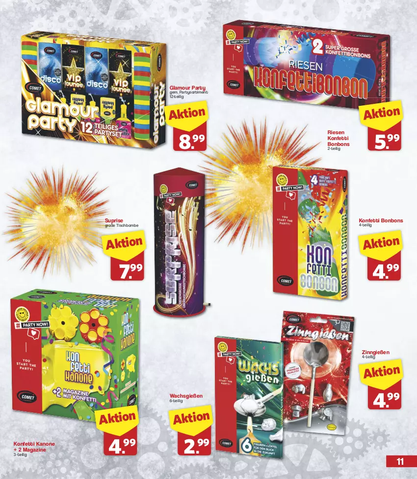 Aktueller Prospekt Famila - Prospekte - von 28.12 bis 31.12.2024 - strona 11 - produkty: bonbons, Konfetti Kanone, magazin, Ti, tisch