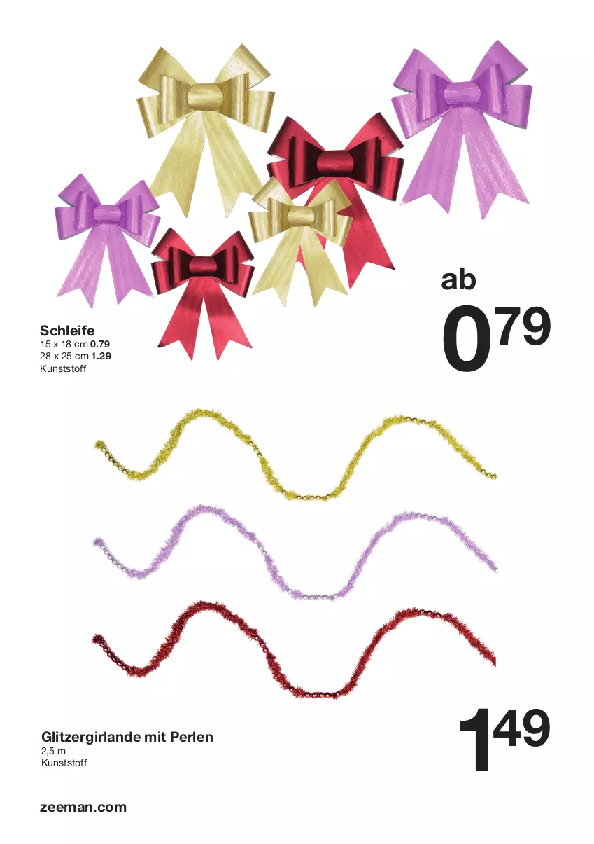 Aktueller Prospekt Zeeman - Prospekte - von 16.11 bis 22.11.2024 - strona 4 - produkty: Girlande, perlen