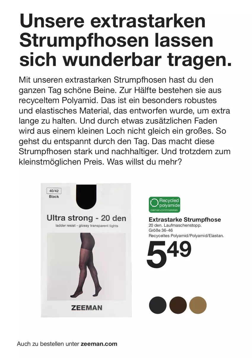 Aktueller Prospekt Zeeman - Prospekte - von 14.12 bis 20.12.2024 - strona 2 - produkty: asti, eis, elle, hose, hosen, leine, mac, reis, Ria, rum, Strumpfhose, Ti, tisch