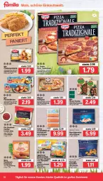 Gazetka promocyjna Famila - Prospekte - Gazetka - ważna od 09.04 do 09.04.2022 - strona 14 - produkty: agrarfrost, beutel, cordon bleu, Dr. Oetker, eis, filet, filets, fisch, fischstäbchen, fleisch, garnelen, gin, iglo, kartoffel, kartoffeln, kartoffelpuffer, Kette, Kroketten, lachs, lachsfilet, lachsfilets, mac, pizza, pizza tradizionale, riesengarnelen, rind, rindfleisch, rustipani, schnitzel, schwein, Ti, tradizionale, wagner, wedges, wein