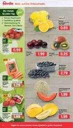 Gazetka promocyjna Famila - Prospekte - Gazetka - ważna od 09.04 do 09.04.2022 - strona 2 - produkty: beere, beeren, beutel, bio, eis, heidelbeere, heidelbeeren, honig, honigmelone, honigmelonen, kiwi, mac, melone, melonen, möhren, natur, pflaume, pflaumen, Schal, Schale, speisemöhren, Speisezwiebeln, tafeläpfel, Ti, zitrone, zitronen, zwiebel, zwiebeln