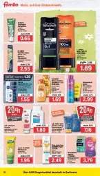 Gazetka promocyjna Famila - Prospekte - Gazetka - ważna od 09.04 do 09.04.2022 - strona 26 - produkty: auer, balsam, bambus, body, body lotion, bürste, colgate, deo, deodorant, dove, Dr. Best, dusche, duschgel, Efasit, einwegrasierer, eis, flasche, garnier, gin, got2b, L´Oréal, LG, Lotion, natur, nivea, nivea sun, pasta, rasierer, reis, schwarzkop, schwarzkopf, sebamed, shampoo, shampoo oder spülung, sonnenspray, spülung, Ti, Wahre Schätze, wilkinson, zahnbürste, zahnpasta