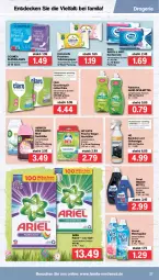 Gazetka promocyjna Famila - Prospekte - Gazetka - ważna od 09.04 do 09.04.2022 - strona 27 - produkty: airwick, ariel, backofen, backofen und, bio, biozidprodukte, Coral, cosmea, cottonelle, decke, elle, ente, feuchtes toilettenpapier, flasche, geschirr, grill, Grillreiniger, küche, Küchen, küchenrolle, Ofen, olive, palmolive, papier, Rauch, reiniger, rwe, slip, slipeinlagen, spülmittel, Ti, toilettenpapier, vernel, wc ente, weichspüler, WICK, zewa