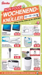 Gazetka promocyjna Famila - Prospekte - Gazetka - ważna od 09.04 do 09.04.2022 - strona 35 - produkty: adblue, auto, Bau, decke, Deckel, dorina, dvd, eis, elle, lautsprecher, Leuchte, Luftbefeuchter, Luftreiniger, monitor, Nähmaschine, passend für alle, reiniger, Reinigung, reis, Schal, teller, Ti, timer, usb, wasser, wassertank, wc-sitz
