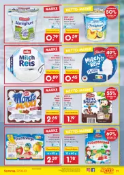 Gazetka promocyjna Netto Marken-Discount - Filial-Angebote - Gazetka - ważna od 22.04 do 22.04.2023 - strona 11 - produkty: almighur, almighurt, angebot, auer, bestpreis, danone, danone fruchtzwerge, dauertiefpreis, dessert, ehrmann, ehrmann almighurt, eis, frucht, fruchtzwerge, haselnuss, Kinder, milch, milchreis, monte, Müller, nuss, obst, quark, reis, Ti, tiefpreis, zott, Zott Monte, ZTE