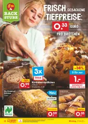 Gazetka promocyjna Netto Marken-Discount - Filial-Angebote - Gazetka - ważna od 22.04 do 22.04.2023 - strona 12 - produkty: angebot, auer, backofen, baguette, bestpreis, bio, brötchen, dauertiefpreis, eis, geback, Kürbis, Kürbiskernbrötchen, Laugenstange, ndk, Ofen, peperoni, Peroni, reis, salz, stube, Ti, tiefpreis