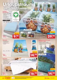 Gazetka promocyjna Netto Marken-Discount - Filial-Angebote - Gazetka - ważna od 22.04 do 22.04.2023 - strona 24 - produkty: Bau, baumwolle, bett, bettwäsche, bio, decke, eis, jersey spannbettlaken, kissen, Kissenbezug, Laufen, matratze, matratzen, ndk, reis, Ria, schlafzimmer, spannbettlaken, Steppdecke, Ti, wolle