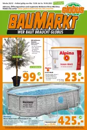 Gazetka promocyjna  - Prospekt für Globus Baumarkt  Achern - Gazetka - ważna od 18.06 do 18.06.2022 - strona 1 - produkty: abdeckplane, Bank, Bau, brie, Container, eimer, eis, olive, oliven, pflanze, pool, reis, Ria, tee, Ti, wasser, ZTE