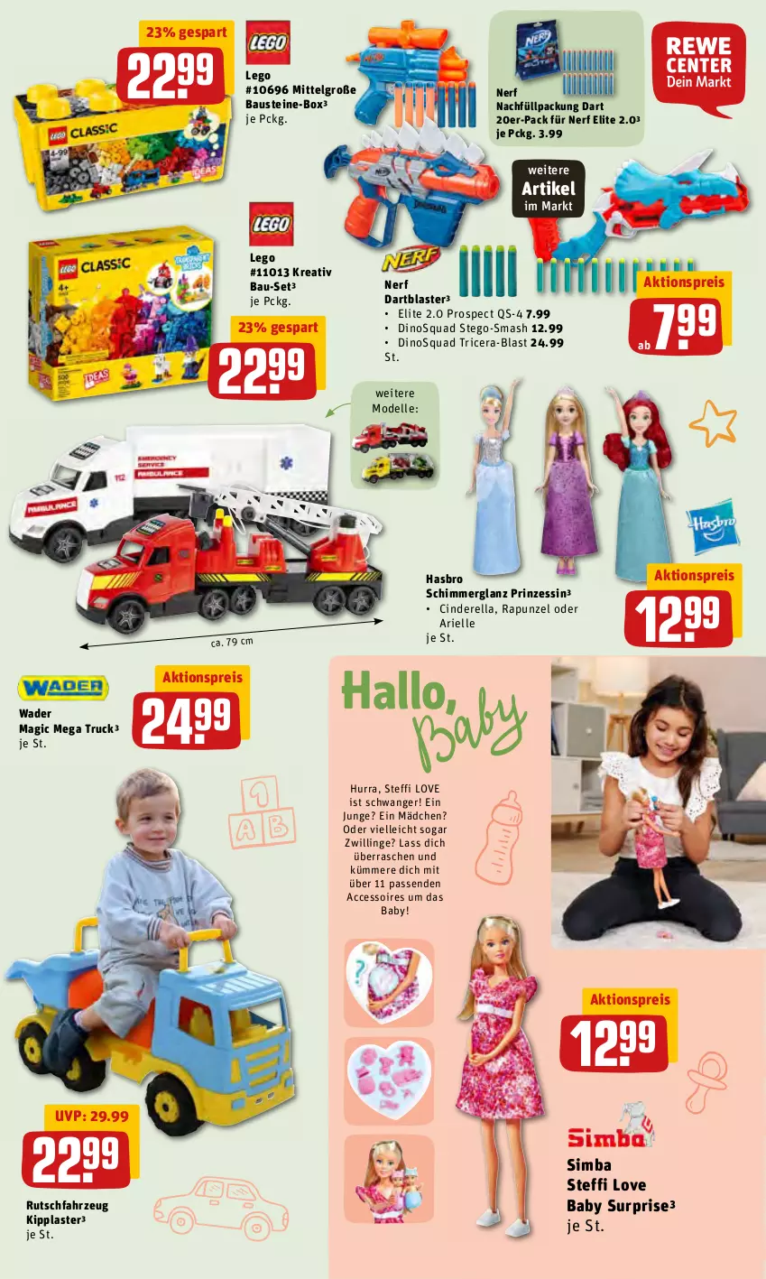 Aktueller Prospekt Rewe - Prospekte - von 02.05 bis 08.05.2022 - strona 31 - produkty: ACC, accessoires, aktionspreis, ariel, aust, Bau, cin, dell, eis, elle, Hasbro, LG, Mode, nerf, quad, reis, rel, sim, simba, Ti