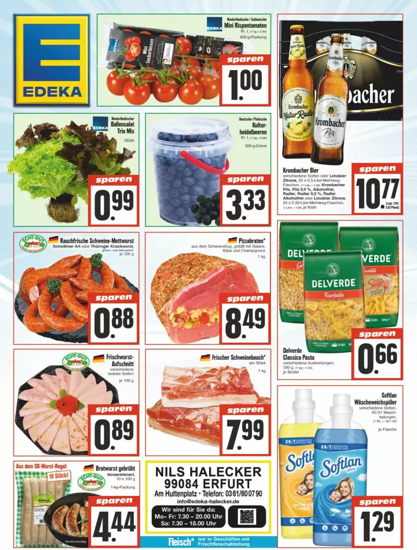 Aktueller Prospekt Edeka - Prospekte - von 06.07 bis 13.07.2024 - strona 1 - produkty: Bau, bratwurst, deka, Mett, mettwurst, ring, schwein, schweine, Schweinebauch, tee, uhr, wein, weine, wurst