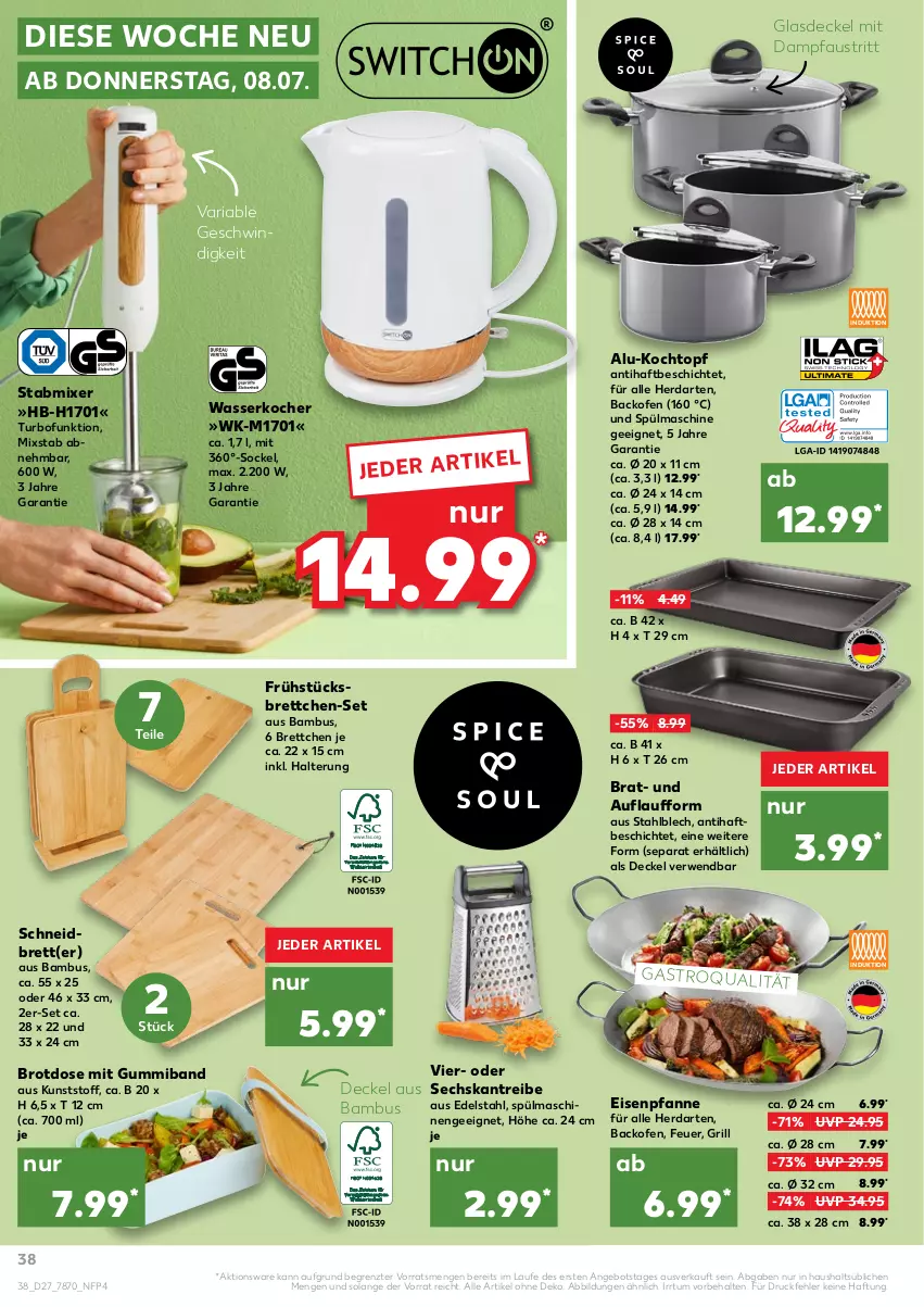 Aktueller Prospekt Kaufland - von 08.07 bis 14.07.2021 - strona 38