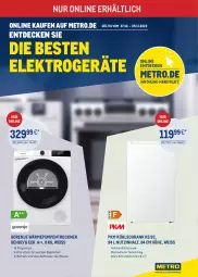 Gazetka promocyjna Metro - ONLINE-MARKTPLATZ - Gazetka - ważna od 09.11 do 09.11.2022 - strona 1 - produkty: bügel, decke, eis, Elektro, elektrogeräte, elle, gorenje, kühlschrank, Metro, Schrank, Ti, Trockner, wärmepumpentrockner, wein