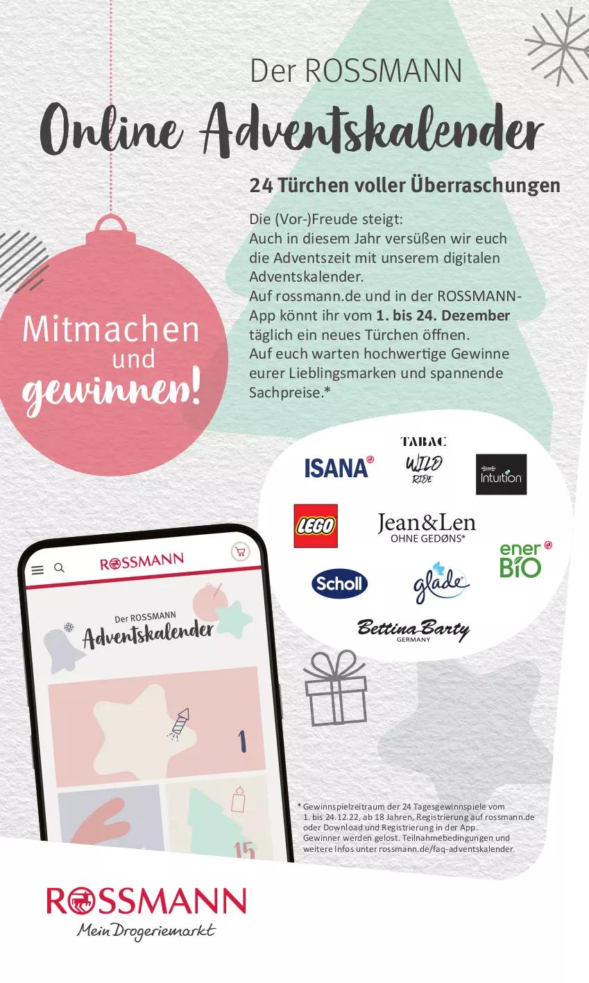 Aktueller Prospekt Rossmann - Prospekte - von 19.12 bis 23.12.2022 - strona 20 - produkty: Adventskalender, eis, erde, gewinnspiel, HP, mac, reis, sac, Spiele, Ti