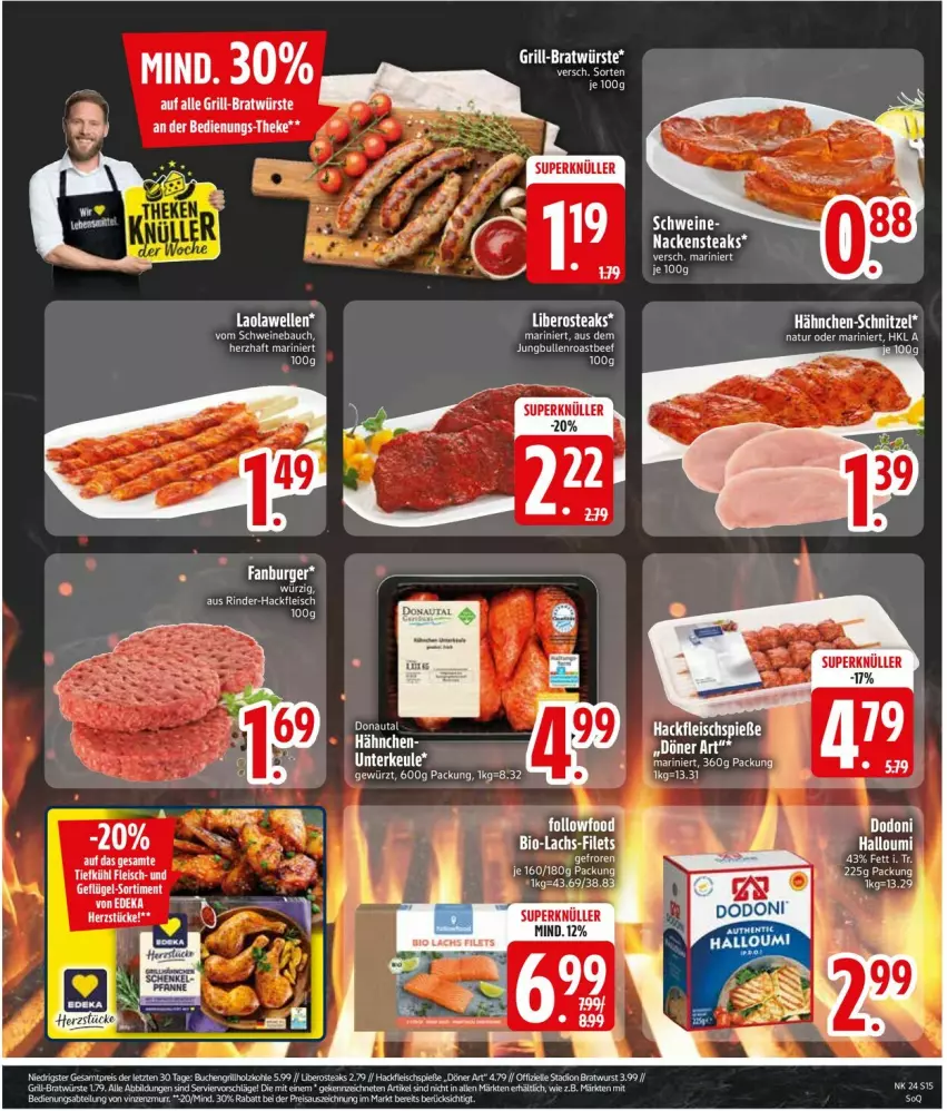 Aktueller Prospekt Edeka - Prospekte - von 08.06 bis 13.06.2026 - strona 17 - produkty: Bau, beef, bratwurst, buch, eis, elle, fleisch, grill, hackfleisch, Holz, holzkohle, jungbullen, Nackensteak, nackensteaks, natur, reis, rind, rinder, rinder-hackfleisch, roastbeef, schwein, schweine, Schweinebauch, steak, steaks, tee, wein, weine, wurst, ZTE