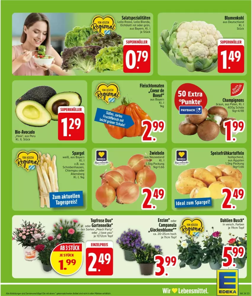 Aktueller Prospekt Edeka - Prospekte - von 08.06 bis 13.06.2026 - strona 5 - produkty: avocado, bio, braun, deka, eis, Elan, Frühkartoffeln, kartoffel, kartoffeln, Schal, Schale, spargel, speisefrühkartoffeln, zwiebel, zwiebeln