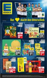 Gazetka promocyjna Edeka - Prospekte - Gazetka - ważna od 13.06 do 13.06.2026 - strona 1 - produkty: angebot, beutel, chips, chipsfrisch, cola, d'oro, dallmayr, deka, eis, fanta, gin, Käse, käsescheiben, leerdammer, Mezzo Mix, original wagner, pizza, reis, sandwich, sprite, Ti, wagner, ZTE