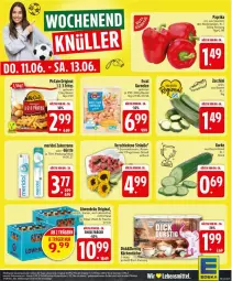 Gazetka promocyjna Edeka - Prospekte - Gazetka - ważna od 13.06 do 13.06.2026 - strona 25 - produkty: beutel, blume, blumen, creme, deka, escal, garnelen, gin, gurke, küche, Küchen, küchentücher, lebensmittel, mccain, meridol, paprika, paprika rot, Pfingstrosen, rosen, sonnenblume, sonnenblumen, Ti, tücher, zahncreme, zucchini