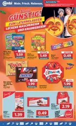 Gazetka promocyjna Combi - Prospekte - Gazetka - ważna od 12.11 do 12.11.2022 - strona 14 - produkty: angebot, angebote, beutel, bounty, eis, haribo, haselnuss, maoam, mars, milch, milky way, nuss, reis, riegel, schoko, schokolade, schokoriegel, snickers, storck, Ti, twix, vollmilch, ZTE