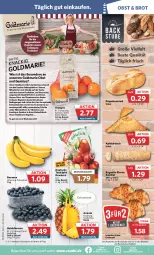 Gazetka promocyjna Combi - Prospekte - Gazetka - ważna od 12.11 do 12.11.2022 - strona 3 - produkty: ananas, angebot, angebote, apfel, baguette, banane, bananen, Bau, beere, beeren, beutel, brot, Croissant, decke, einkaufskorb, eis, früchte, goldmarie, heidelbeere, heidelbeeren, Käse, korb, LG, obst, Obst und Gemüse, orange, orangen, reifen, reis, saft, Schal, Schale, schinken, Semmel, stube, tafeläpfel, Ti, tisch, und gemüse, vita, Vitamine, ZTE, zwiebel