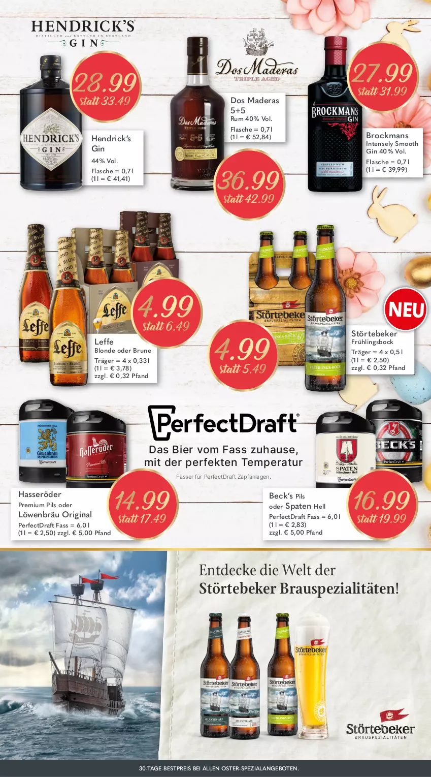 Aktueller Prospekt Getraenkeland - von 04.03 bis 16.03.2024 - strona 7 - produkty: angebot, angebote, bestpreis, bier, Brock, decke, eis, flasche, gin, hasseröder, pils, premium pils, reis, rum, Spaten, Spezi, störtebeker