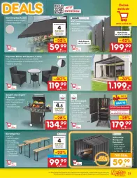 Gazetka promocyjna Netto Marken-Discount - Filial-Angebote - Gazetka - ważna od 03.06 do 03.06.2023 - strona 31 - produkty: angebot, asti, bier, Bierzeltgarnitur, Carport, decke, edelstahl, eis, elle, fenster, garnitur, gasgrill, grill, grillfläche, grillrost, gutschein, Kamin, Klemmmarkise, latte, Liege, mähroboter, rasen, rasenmäher, sattel, Spezi, Stühl, telefon, Ti, tisch, Zelt, ZTE