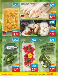 Gazetka promocyjna Netto Marken-Discount - Filial-Angebote - Gazetka - ważna od 03.06 do 03.06.2023 - strona 5 - produkty: angebot, bestpreis, braun, champignon, cocktail, eis, gurke, gurken, kartoffel, kartoffeln, korb, reis, rispentomaten, Schal, Schale, spargel, speisekartoffeln, Ti, tomate, tomaten, ZTE, zucchini