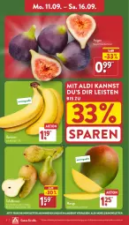 Gazetka promocyjna Aldi Nord - Von Montag - Gazetka - ważna od 16.09 do 16.09.2023 - strona 2 - produkty: aldi, angebot, banane, bananen, Birnen, eis, Feigen, LG, mango, Schal, Schale, tafelbirnen, Ti, ZTE