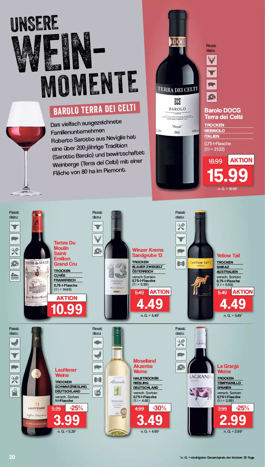 Aktueller Prospekt Famila - Prospekte - von 18.03 bis 23.03.2024 - strona 20 - produkty: auer, aust, Barolo, bio, blauer zweigelt, cuvée, eis, ente, flasche, lion, moselland, reis, riesling, saro, schwarzriesling, tempranillo, Ti, wein, weine, yellow tail, ZTE, Zweigelt