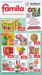 Gazetka promocyjna Famila - Prospekte - Gazetka - ważna od 23.03 do 23.03.2024 - strona 1 - produkty: angebot, angebote, beutel, blume, blumen, blumenerde, briketts, coca-cola, cola, ecco, eis, elle, erde, flasche, fleisch, frucht, fruchtgummi, fruchtsecco, gewürz, gouda, gouda jung, grill, grillbriketts, hackfleisch, haribo, holländischer schnittkäse, Käse, küche, Küchen, Lakritz, Mett, obst, Obst und Gemüse, oder lakritz, paprika, paprika mix, pizza, reis, ring, rotkäppchen, schnittkäse, schwein, schweine, Schweinehackfleisch, sekt, teller, Ti, tomate, tomaten, und gemüse, wagner, wein, weine, ZTE