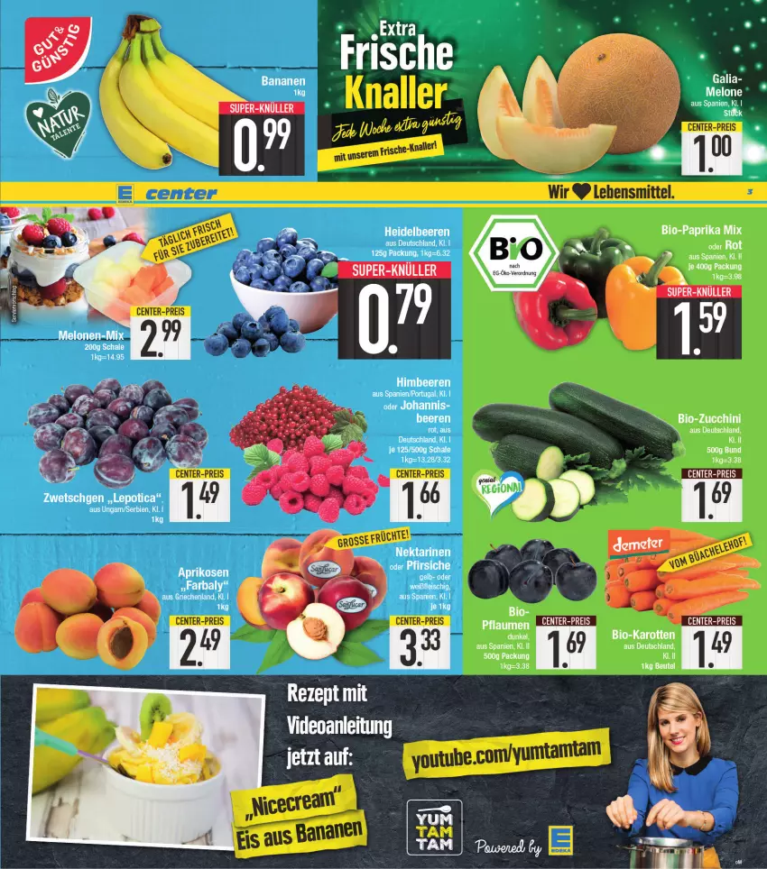 Aktueller Prospekt E Center - Angebote der Woche - von 25.07 bis 30.07.2022 - strona 3 - produkty: banane, bananen, deo, rezept, Ti, Yo