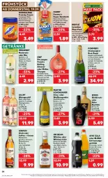 Gazetka promocyjna Kaufland - Prospekt - Gazetka - ważna od 25.09 do 25.09.2024 - strona 24 - produkty: Afri Cola, angebot, aperitif, asbach uralt, auer, aufstrich, Bad, beere, beeren, bourbon, brot, brotaufstrich, brut, burgunder, cassis, cerealien, champagne, champagner, cin, cola, eier, eierlikör, eis, erfrischungsgetränk, freixenet, frucht, getränk, getränke, gin, grauburgunder, jim beam, kakao, karamell, kentucky straight, kirsch, kirsche, korn, lack, likör, lillet, limo, limonade, lion, mac, malz, Müller, nestlé, nuss, ohne palmöl, ovomaltine, qualitätswein, qualitätsweine, sahne, sandwich, schoko, schokolade, silvaner, Ti, toast, Toastbrot, tuc, wein, weinbrand, weine, Weißburgunder, whiskey, ZTE