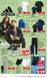 Gazetka promocyjna Kaufland - Prospekt - Gazetka - ważna od 25.09 do 25.09.2024 - strona 34 - produkty: Adidas, angebot, angebote, asti, Bau, baumwolle, eis, gin, hose, Jacke, Kurzschaftsocken, leggings, poloshirt, reis, Ria, schnitten, schuhe, shirt, socken, Sport, sportschuhe, T-Shirt, Tasche, taschen, Ti, tisch, Trainingshose, wolle, ZTE